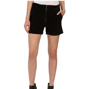 Blank NYC Suede High Waist Black Shorts